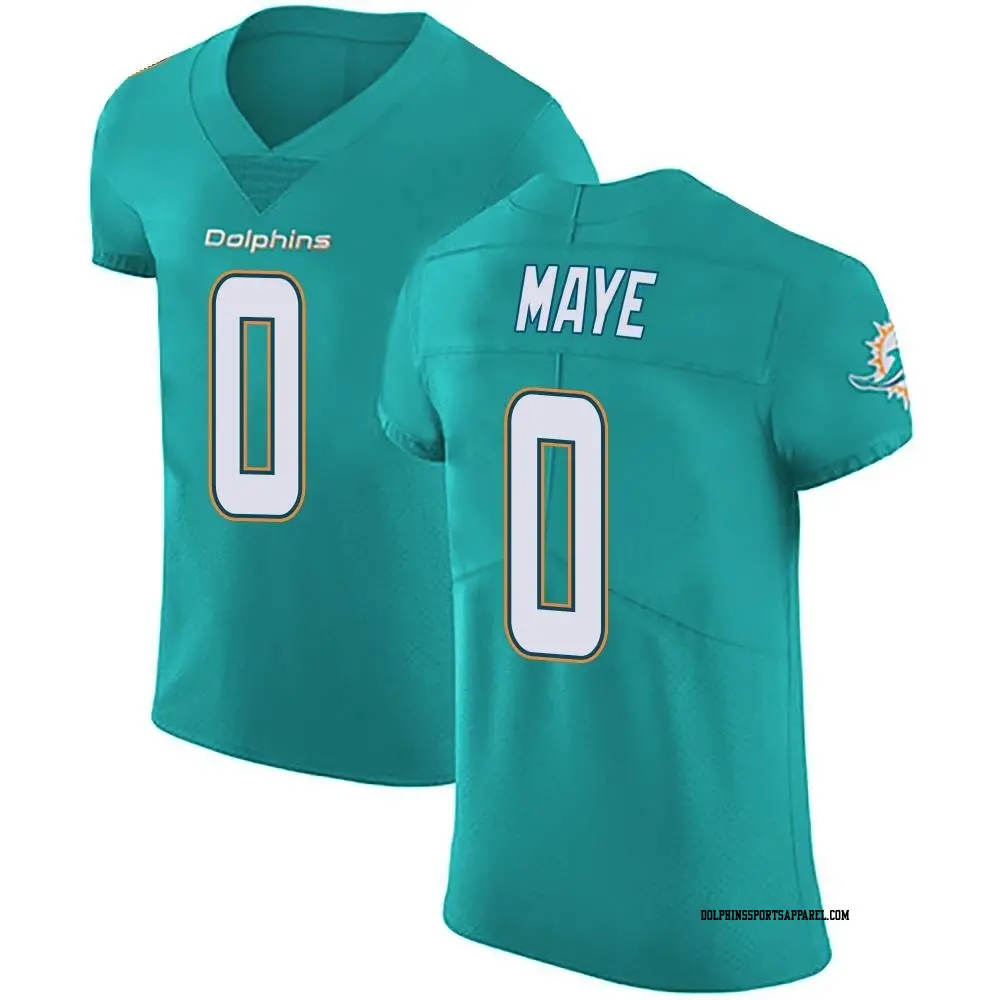 Elite Green Men's Marcus Maye Miami Dolphins Aqua Team Color Vapor Untouchable Jersey