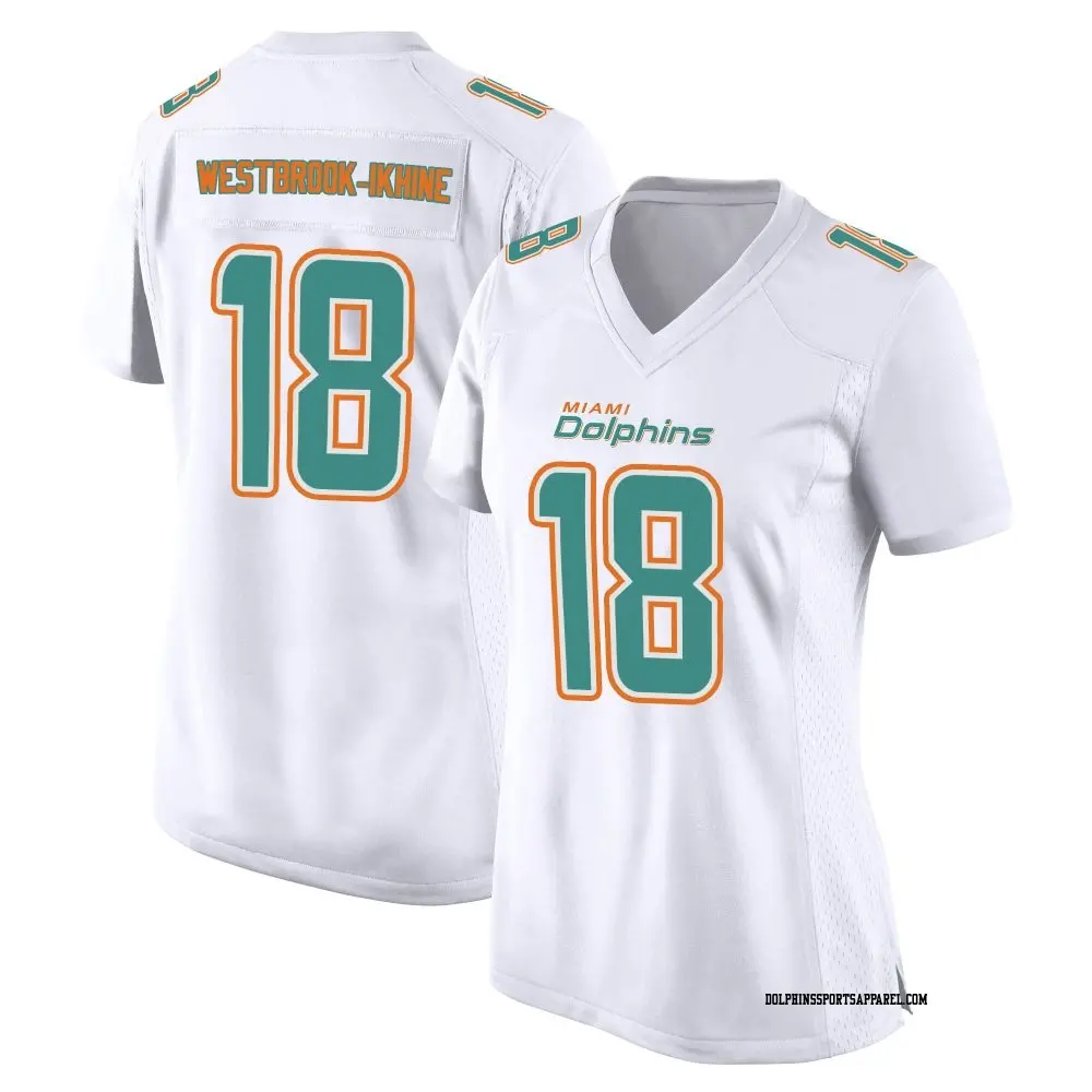 Game White Women's Nick Westbrook-Ikhine Miami Dolphins Fashion Jersey
