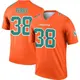 Legend Orange Men's Mark Perry Miami Dolphins Inverted Jersey